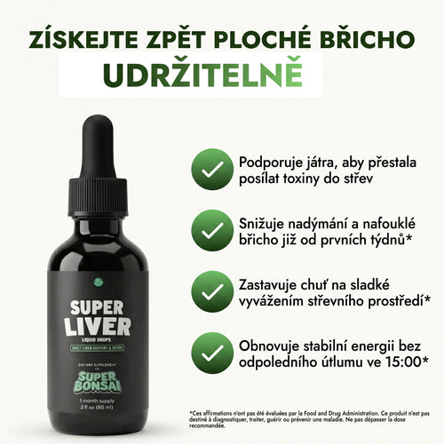 Super Liver — Získejte zpět ploché břicho dlouhodobě